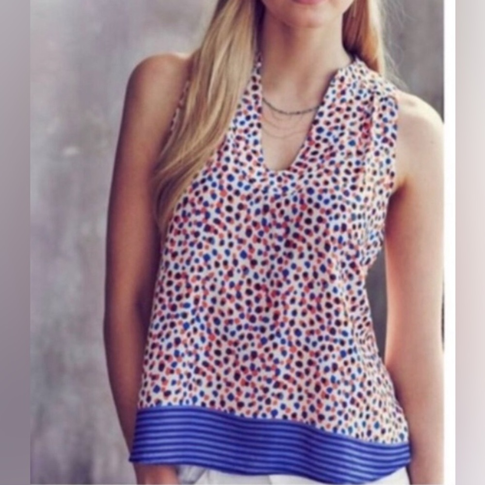 Anthro Maeve Enna Polka dot Multicolor Tank Top